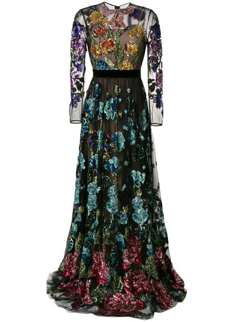 gucci maxi dress floral